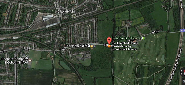 Thatched House, St Marys Lane, Cranham, Upminster RM14 3LT - google mapping