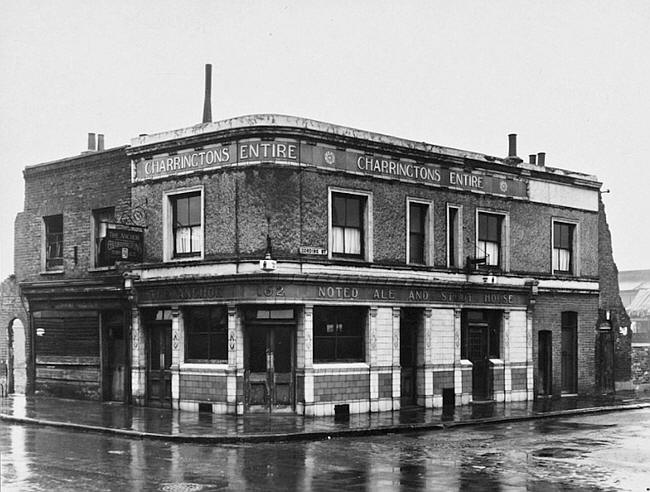 Anchor, 162 Chrisp Street and Cording street, Bromley - in circa 1950