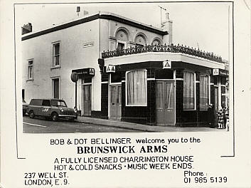 Brunswick Arms, 237 Well Street. Hackney - in the 1970s